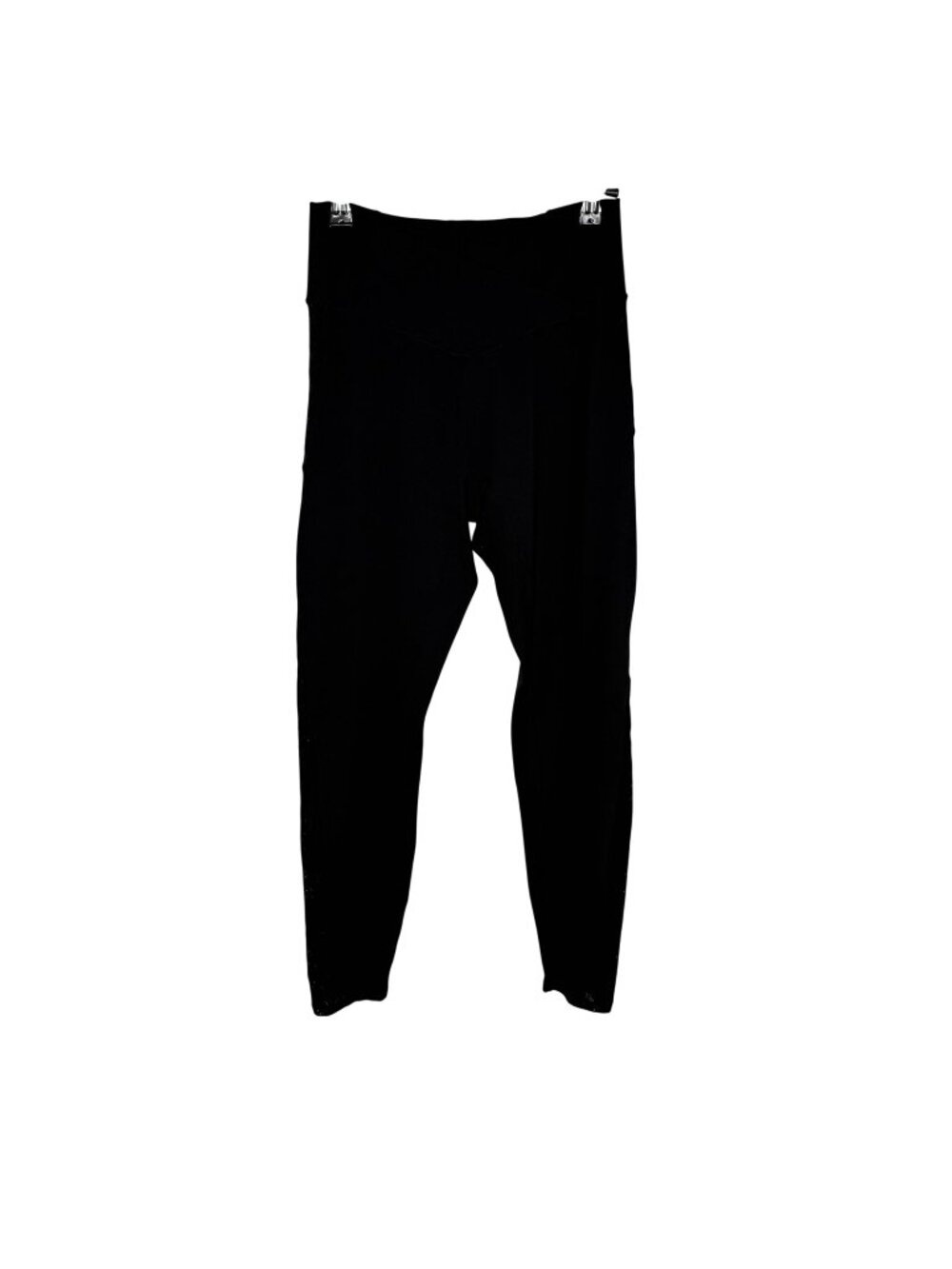 Halara Black High-Waisted 7/8 Leggings With Mesh Panels, L